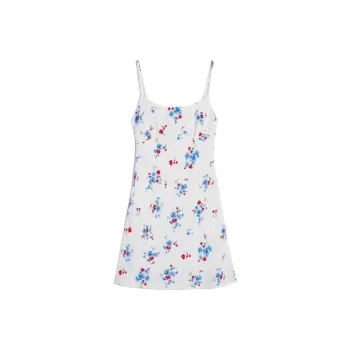 Hollister SS24 Slip Dresses Women's White Base Pattern