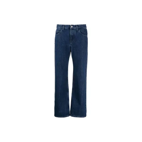 OFF WHITE Button Detailed Straight Leg Jeans