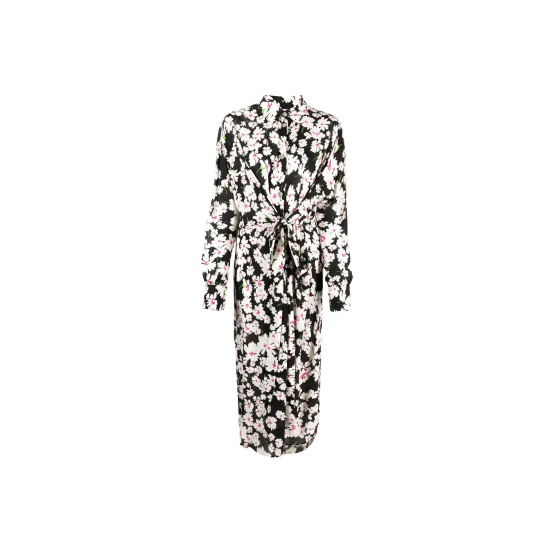 MSGM Long Sleeved Dress Women's Black-0
