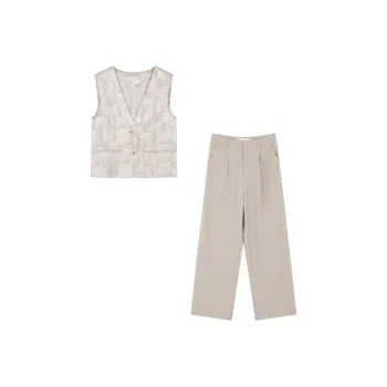 IHIMI SS24 Casual Suit Women's Beige