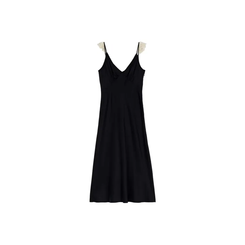 DOEN CLAIRE DRESS Slip Dresses Women's Black-0