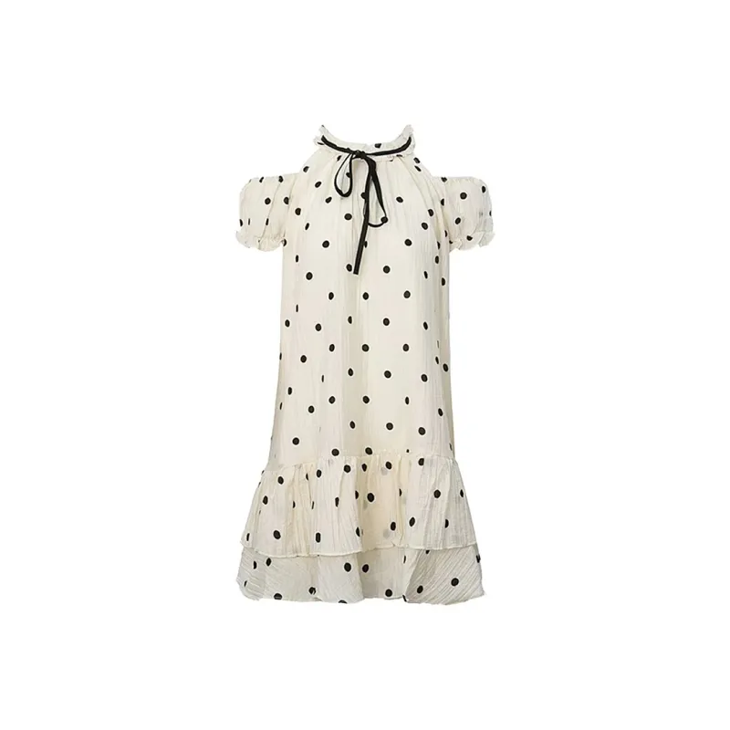 JOSR Short Sleeved Dresses Women's Polka Dot-0