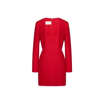 Valentino Long-Sleeved Dresses Women's Red