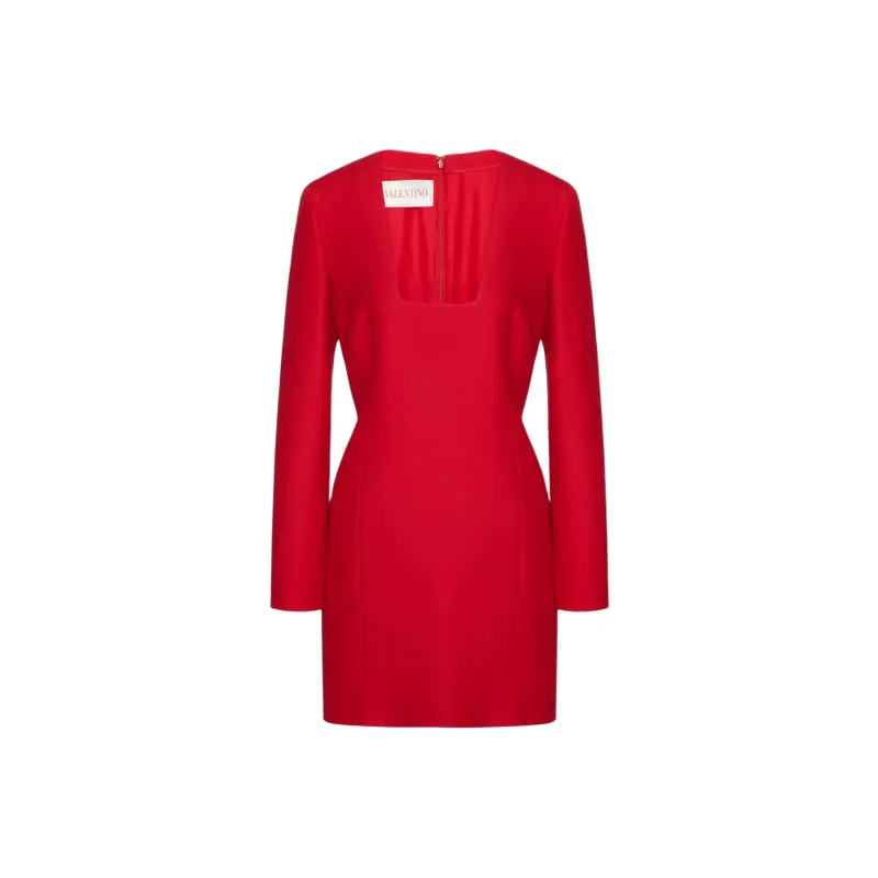 Valentino Long-Sleeved Dresses Women's Red-0
