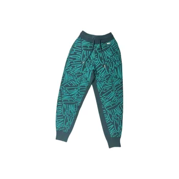 CHANEL 21N Knitted Sweatpants Women's Emerald Green