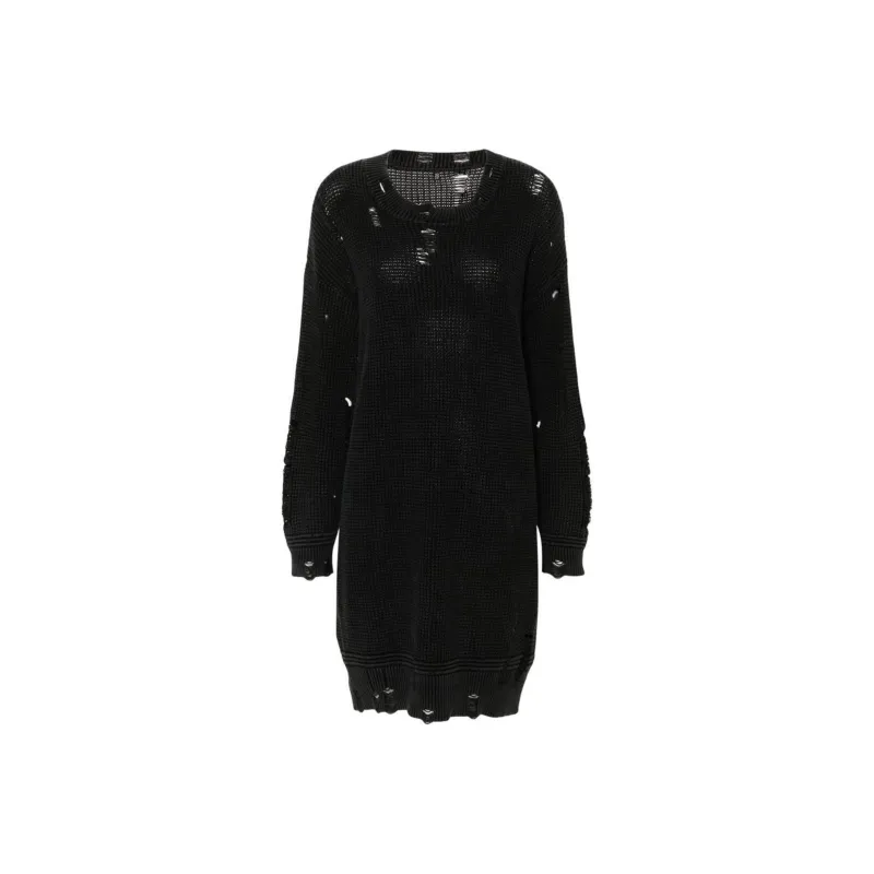 R13 Distressed Knitted Dress-0
