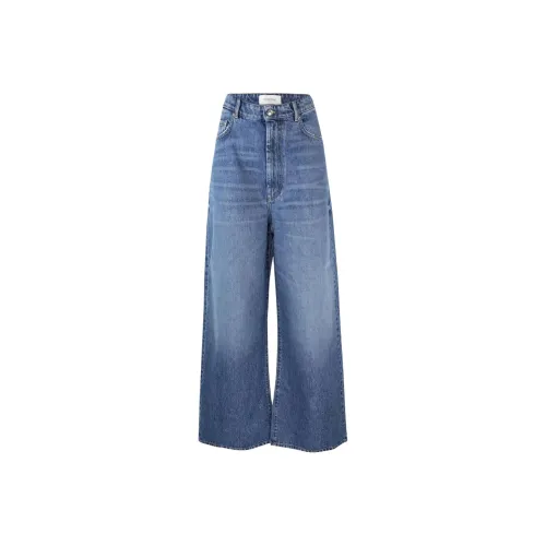 SportMax Angri Logo Patch Wide Leg Jeans