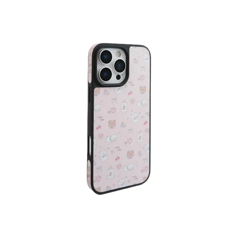 Sopi TPU Material Foundation Full Screen Cake Bear Phone Cases Compatible With IPhone 16/15 Pro Max/Apple 13/14 Pro/Max-1