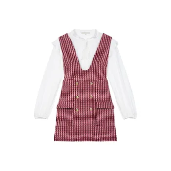 Maje Long-Sleeved Dresses Women's Rose Red