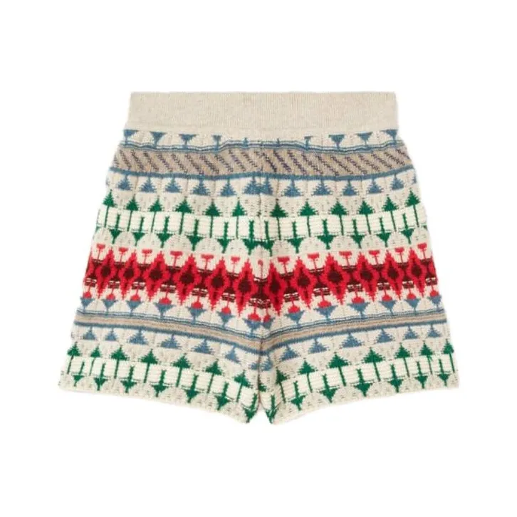 Loro Piana FW23 Holiday Noel Shorts Casual Shorts Women's Multicolor White-0
