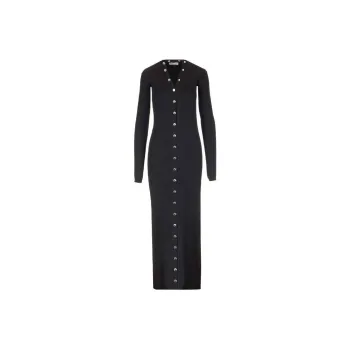 The Attico V Neck Cardigan Dress
