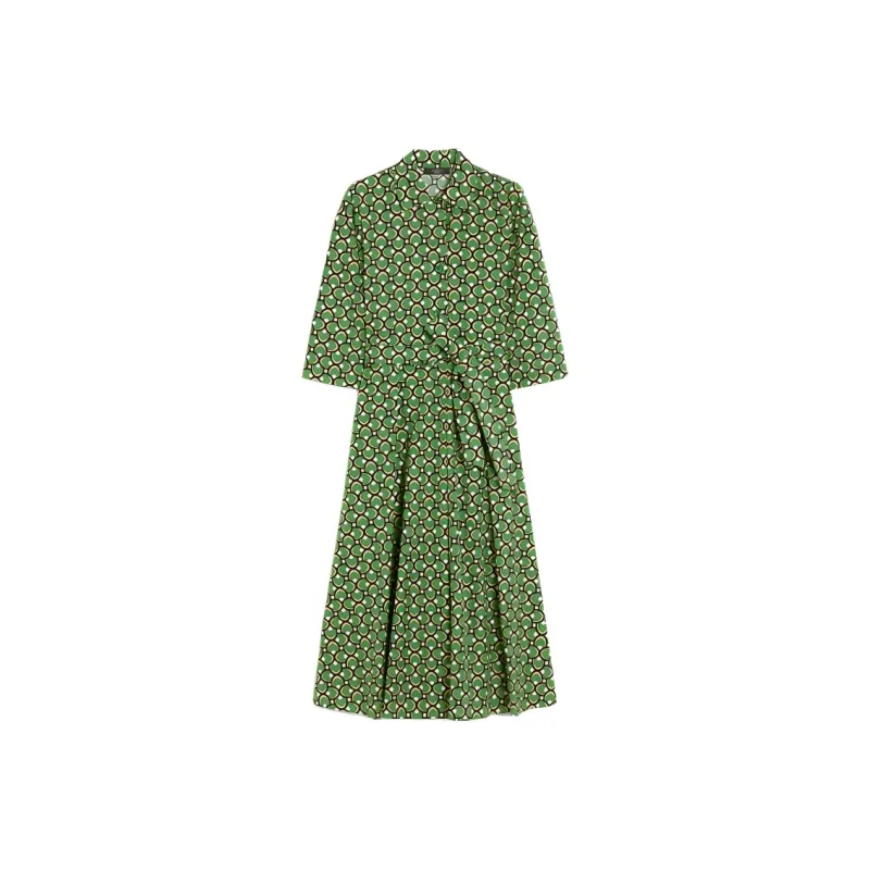 WEEKEND MaxMara Varenna All Over Patterned Dress-1
