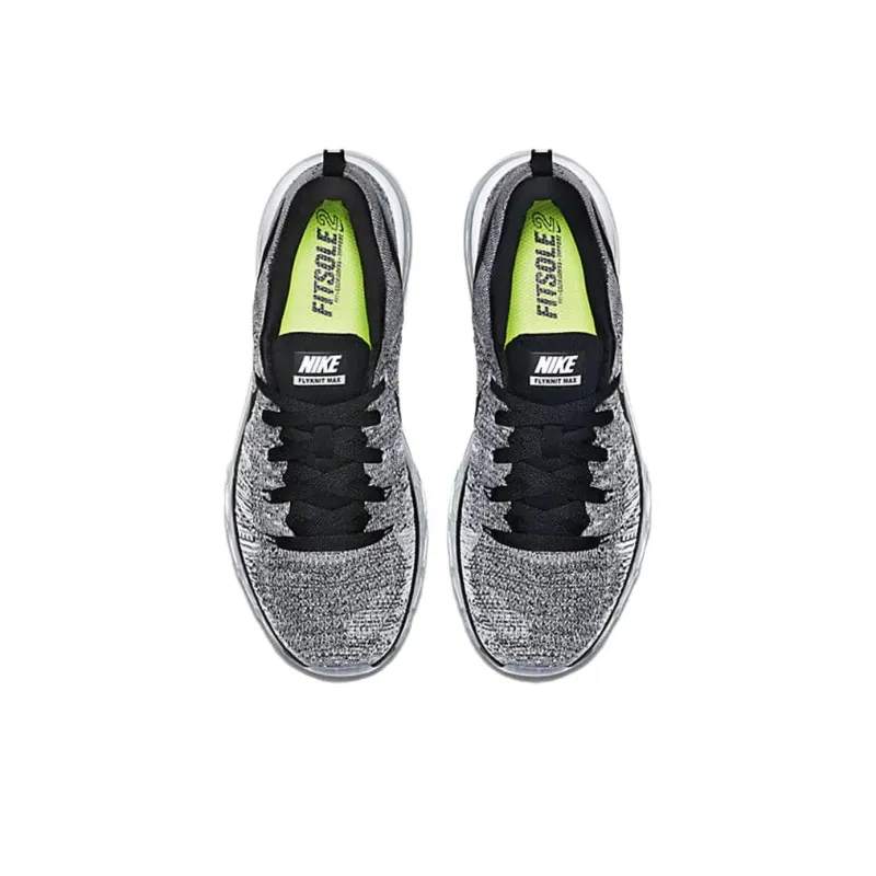 Nike Flyknit Ma Anti Slip Wear Resistant Low Top Running Shoes Unisex Gray Black-2