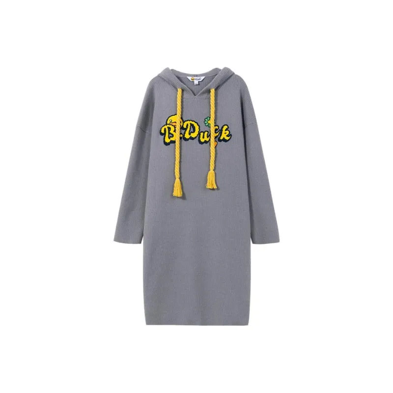 B.Duck Long Sleeved Dresses Women's Gray-0
