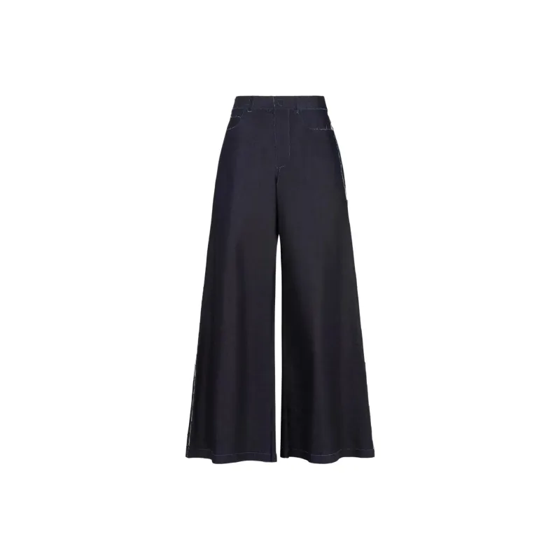 MARNI Stretch cotton Wide leg Jeans-0