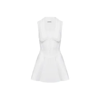 PRINCESS POLLY HAWORTH MINI DRESS Sleeveless Dress Women's White/White