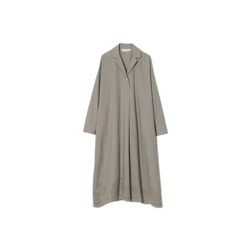 PRISTINE FW24 Long-Sleeved Dresses Women's Gray Green