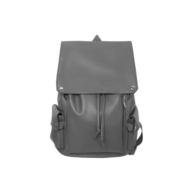 Yalu PU Backpack Unisex White/Gray/Black/Khaki-14