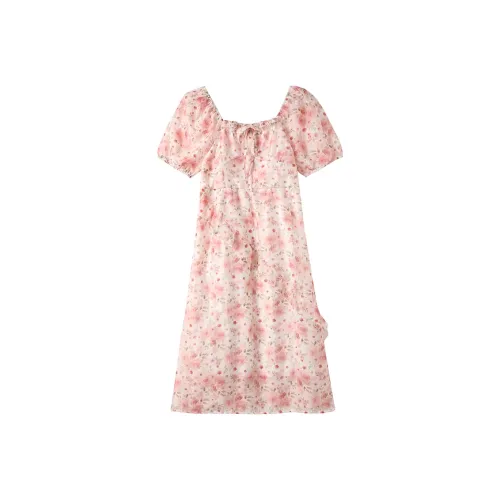 ZCDECO Short Sleeved Dress Women's Pink