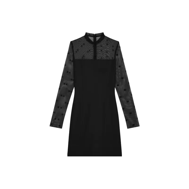 Givenchy Long-Sleeved Dresses Women's Black-0