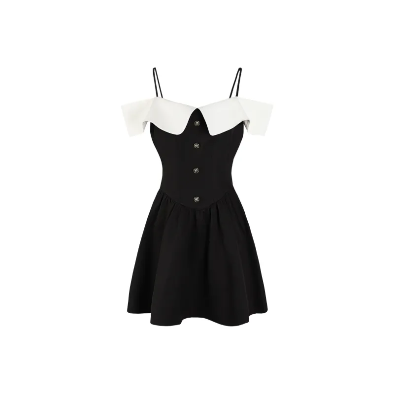 BSEVENI Long Sleeved Dresses Women's Black-0