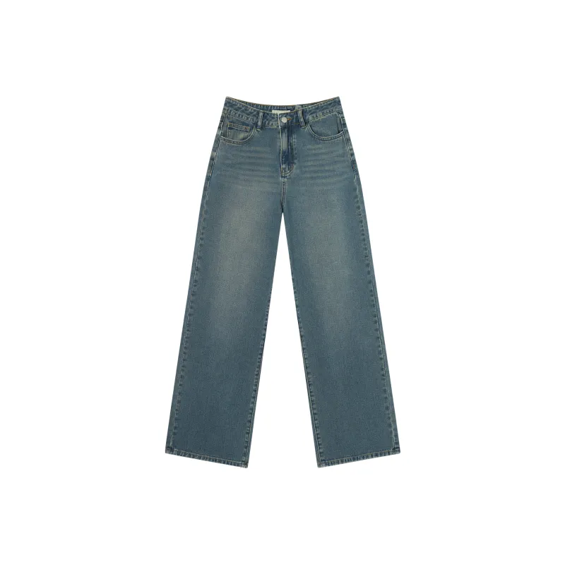 DIALOGUE Jeans Women's Washed Denim Blue-0