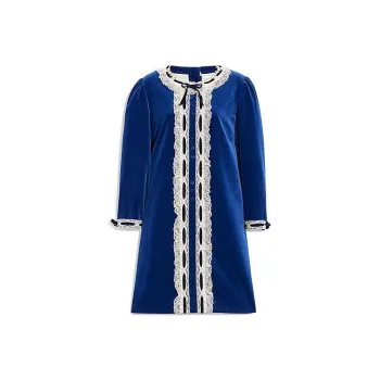 COACH Long Sleeved Dresses Women's Blue