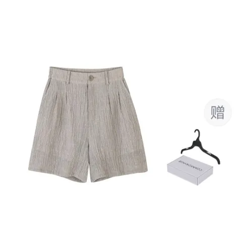 COMMON VALUE 'Riverbank La Jetee' Casual Shorts Unisex Rain Soaked Linen