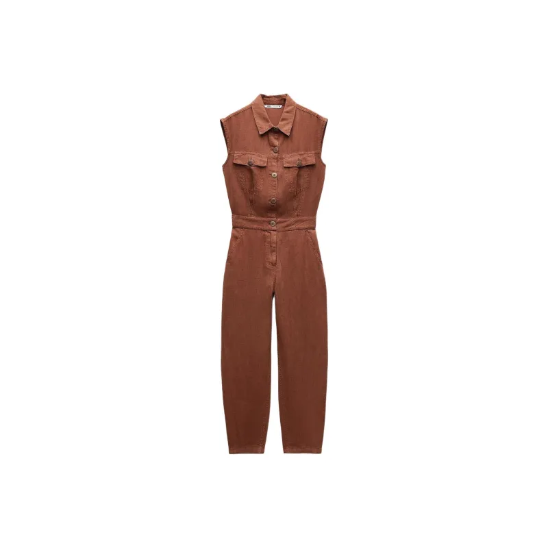ZARA Jumpsuits Women's Brown-0