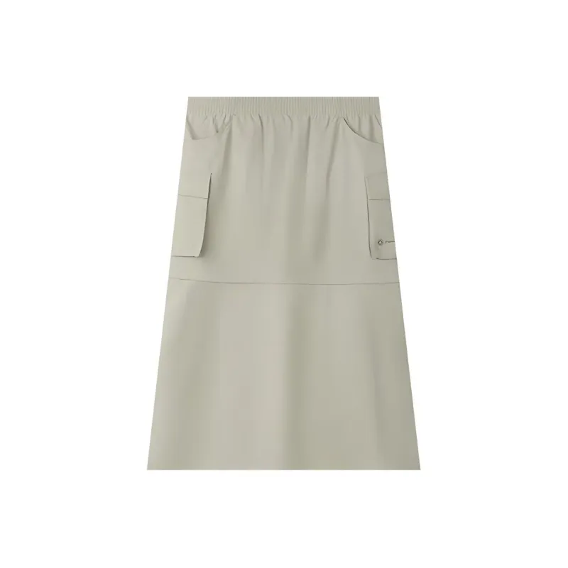 361° Sports Life Collection Knit Long Skirts Women's Laurel Leaf Gray Green-0