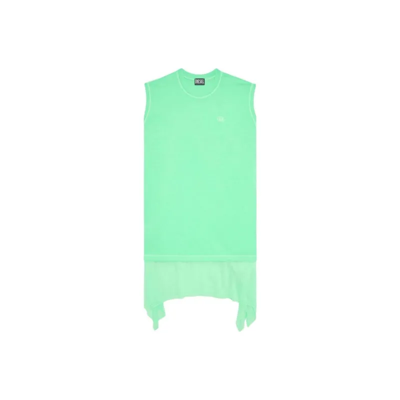 DIESEL Sleeveless Dresses Women's Neon Green-0