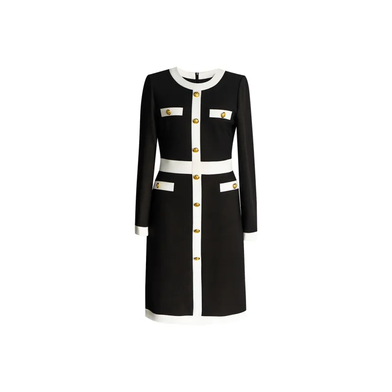 ROEYSHOUSE Long-Sleeved Dresses Women's Black-0