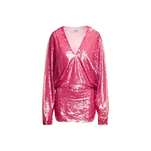 The Attico Gael Sequin-Embellished V-Neck Mini Dress