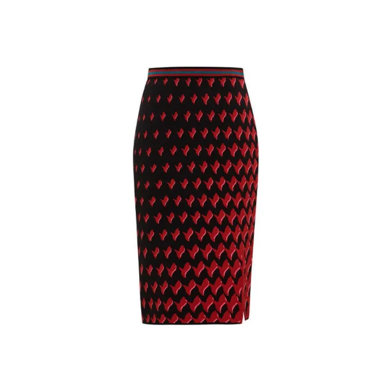 Diane Von Furstenberg SS25 Knit Long Skirts Women's Red-0