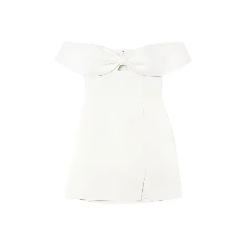 Self portrait Sleeveless Dress Women's Pure White