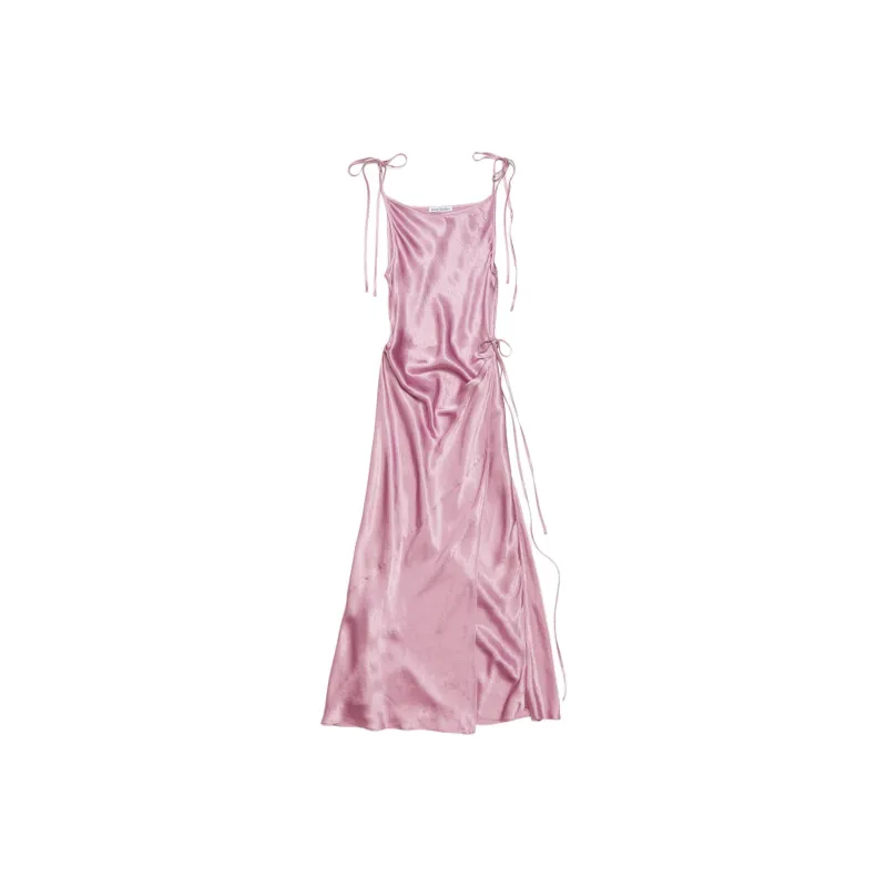Acne Studios Crinkled Satin Dress-0