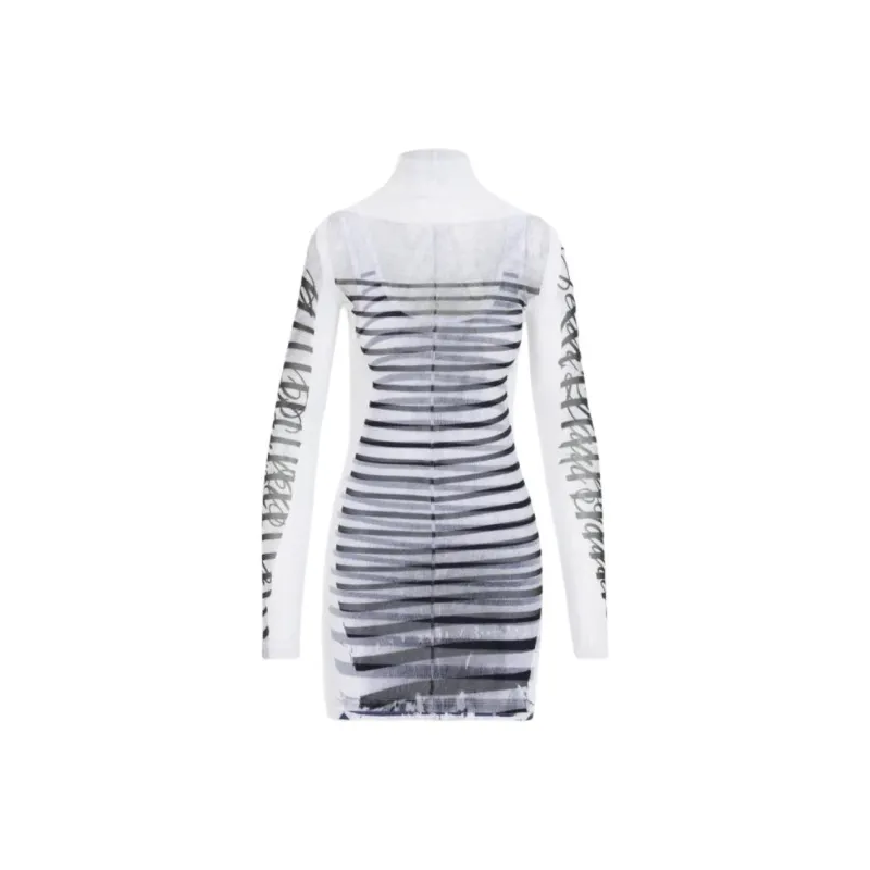 Jean Paul Gaultier Marinère Mesh Minidress-0