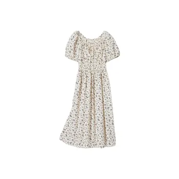 UNIQLO Short Sleeved Dresses Women's Ivory