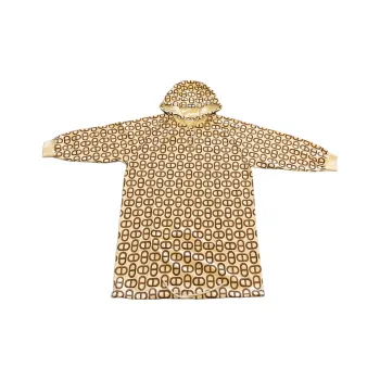 HERMES SS24 Long Sleeved Dress Women's Multicolor