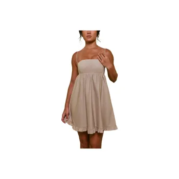 OH POLLY SILVANA Slip Dresses Women's Sand/Sand