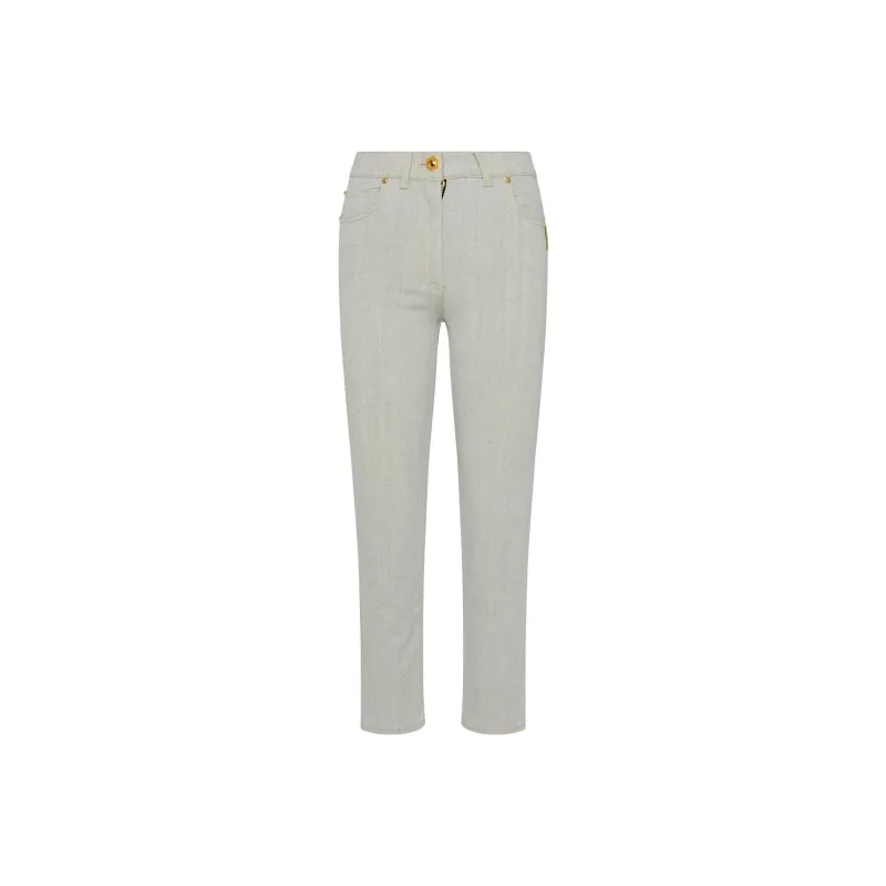BALMAIN Jeans Women's Light Gray-0