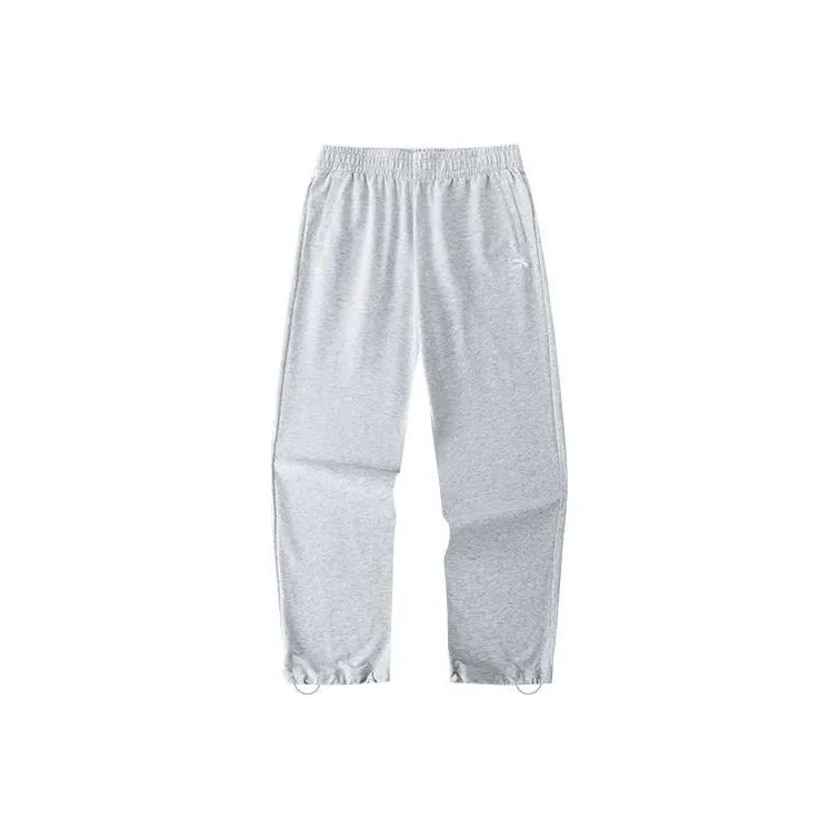 Anta Knitted Sports Pants Women's Gray Heather Gray-0
