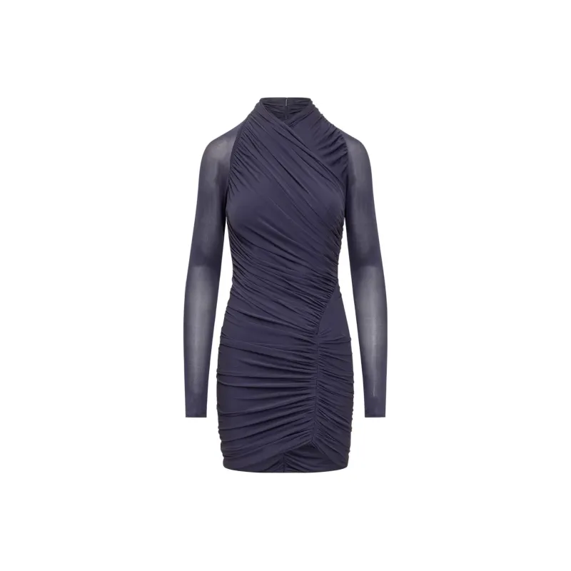 Ferragamo Long-Sleeved Dresses Women's Blue-0