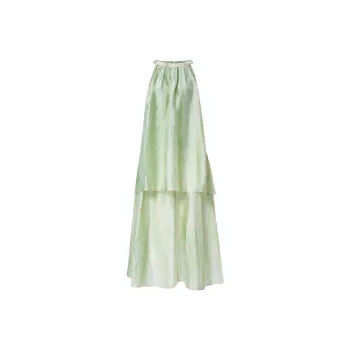 Self Who Sleeveless Dress Women's Lime