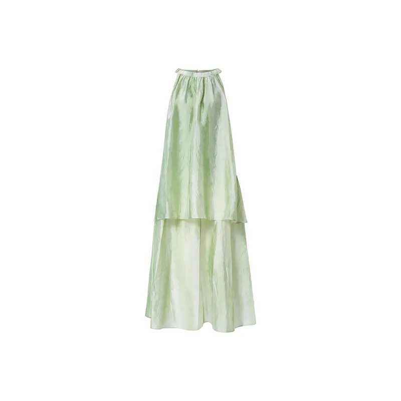 Self Who Sleeveless Dress Women's Lime-0