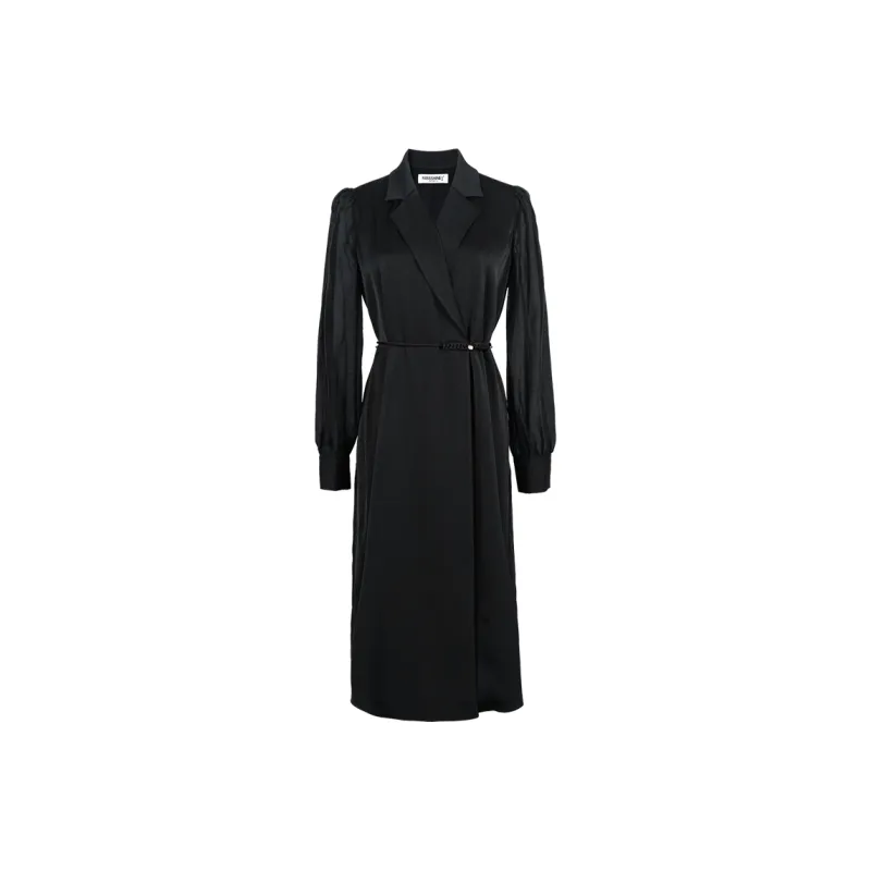 MISSSHINE Long Sleeved Dresses Women's Black-0