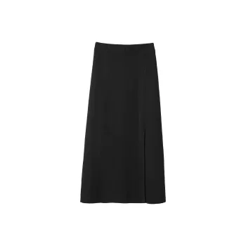 Fstudio Fall And Winter Elegance Design Half Length Knitted Skirt Women's Black