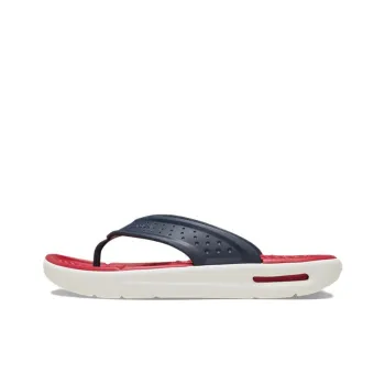 Crocs Abrasion Resistant Flip Flops Unisex Blue Red