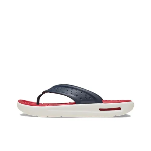 Crocs Abrasion Resistant Flip Flops Unisex Blue Red