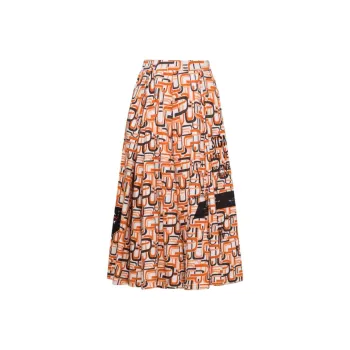 PRADA Casual Long Skirts Women's Orange